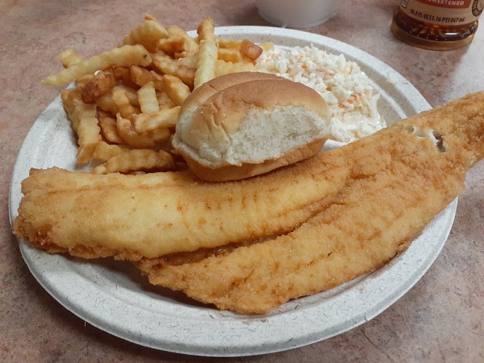 Fish and Chips with Coleslaw